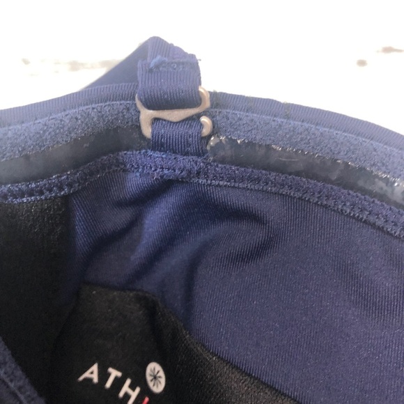 Athleta Textured Bandeau Halter Style Swimsuit Top XS - Picture 7 of 9